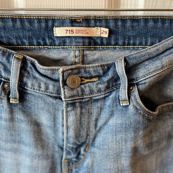 Levi’s 715 Bootcut Jeans sz 29 - Picture 6 of 8